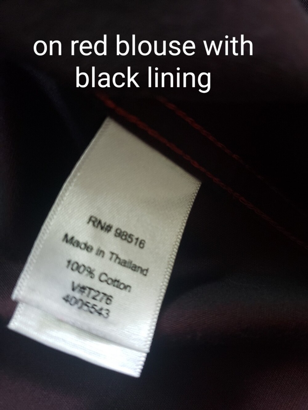 Coldwater Creek Double-Layer Cotton Blouse Plus 2X - Picture 4 of 13